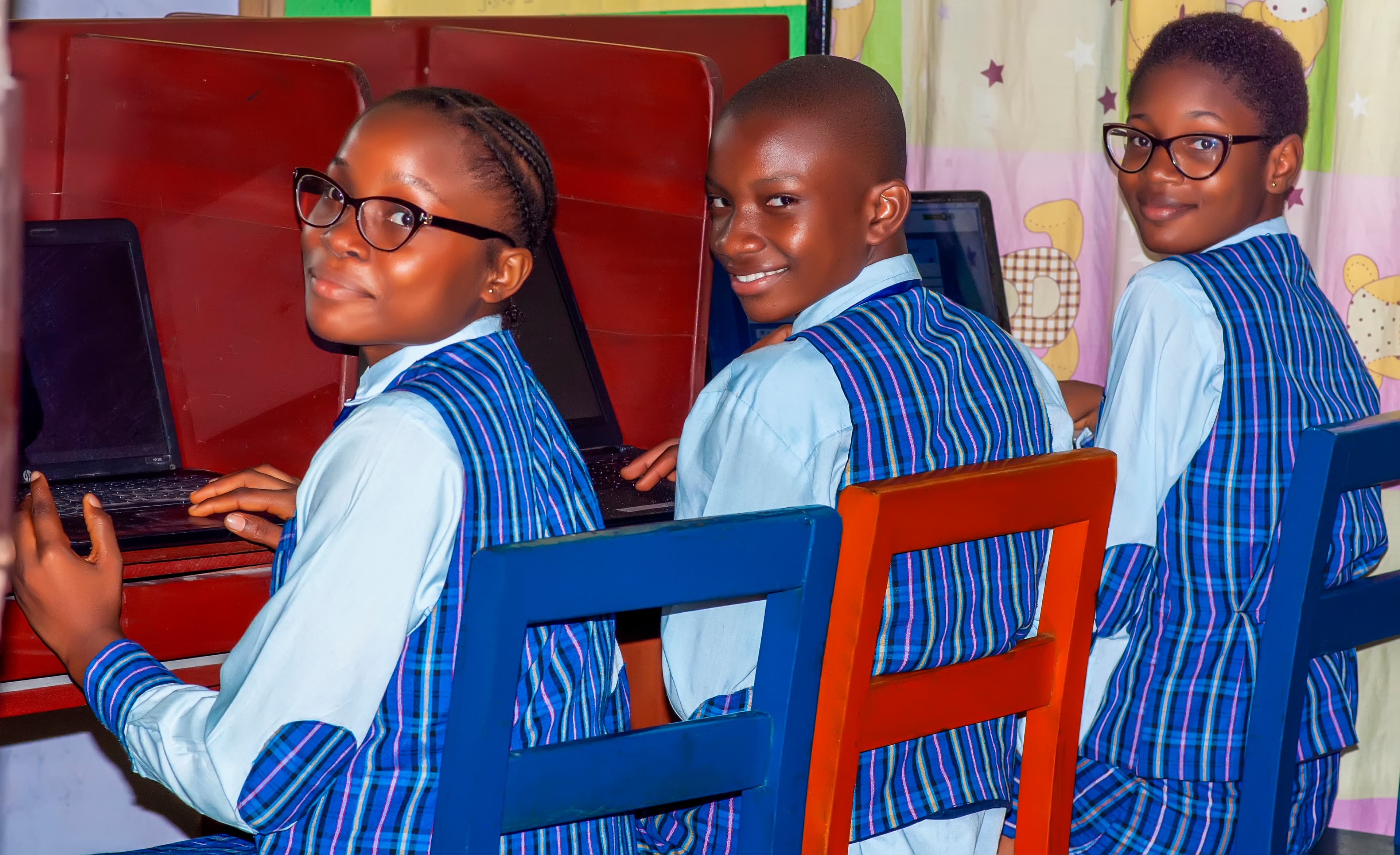 Students at the school